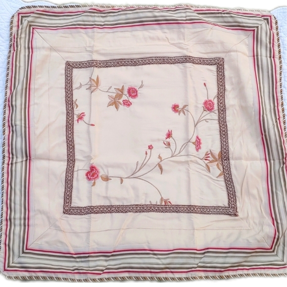 Croscill Embroidered Euro Pillow Shams, Set of 2 - Picture 5 of 9